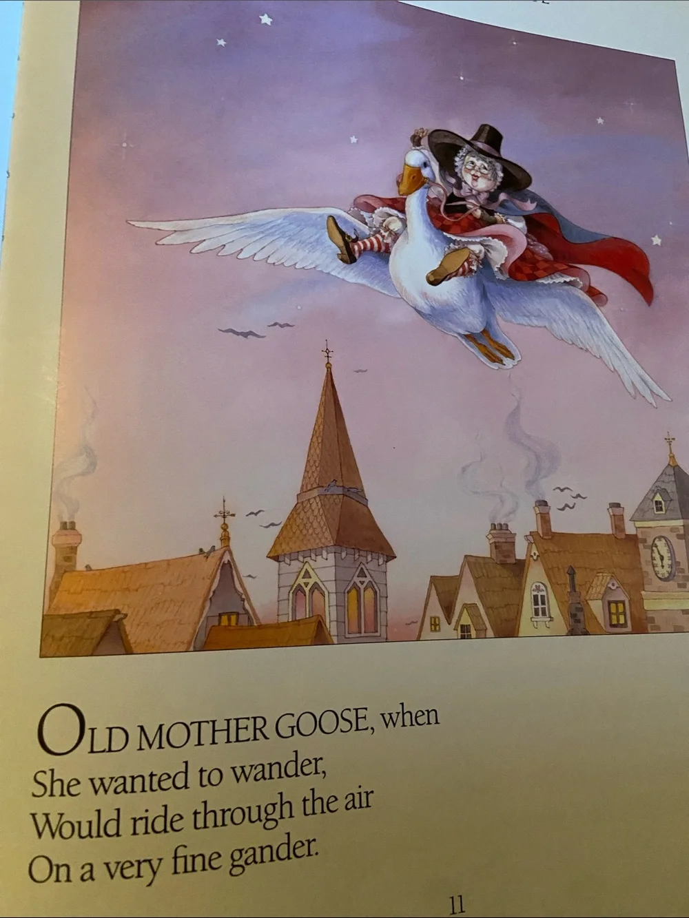 Vintage Classic Mother Goose Illustrated Children’s book Nursery Rhymes Rhyme hc